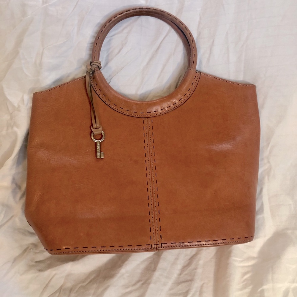 Rare Fossil Vintage 1954 Leather Satchel.